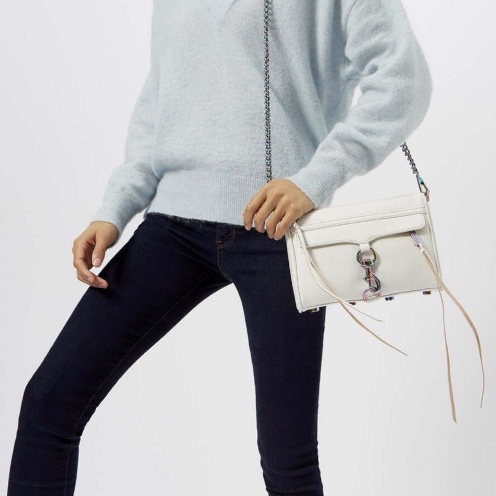Iridescent White Mini Mac Rebecca Minkoff - Picture 2 of 11